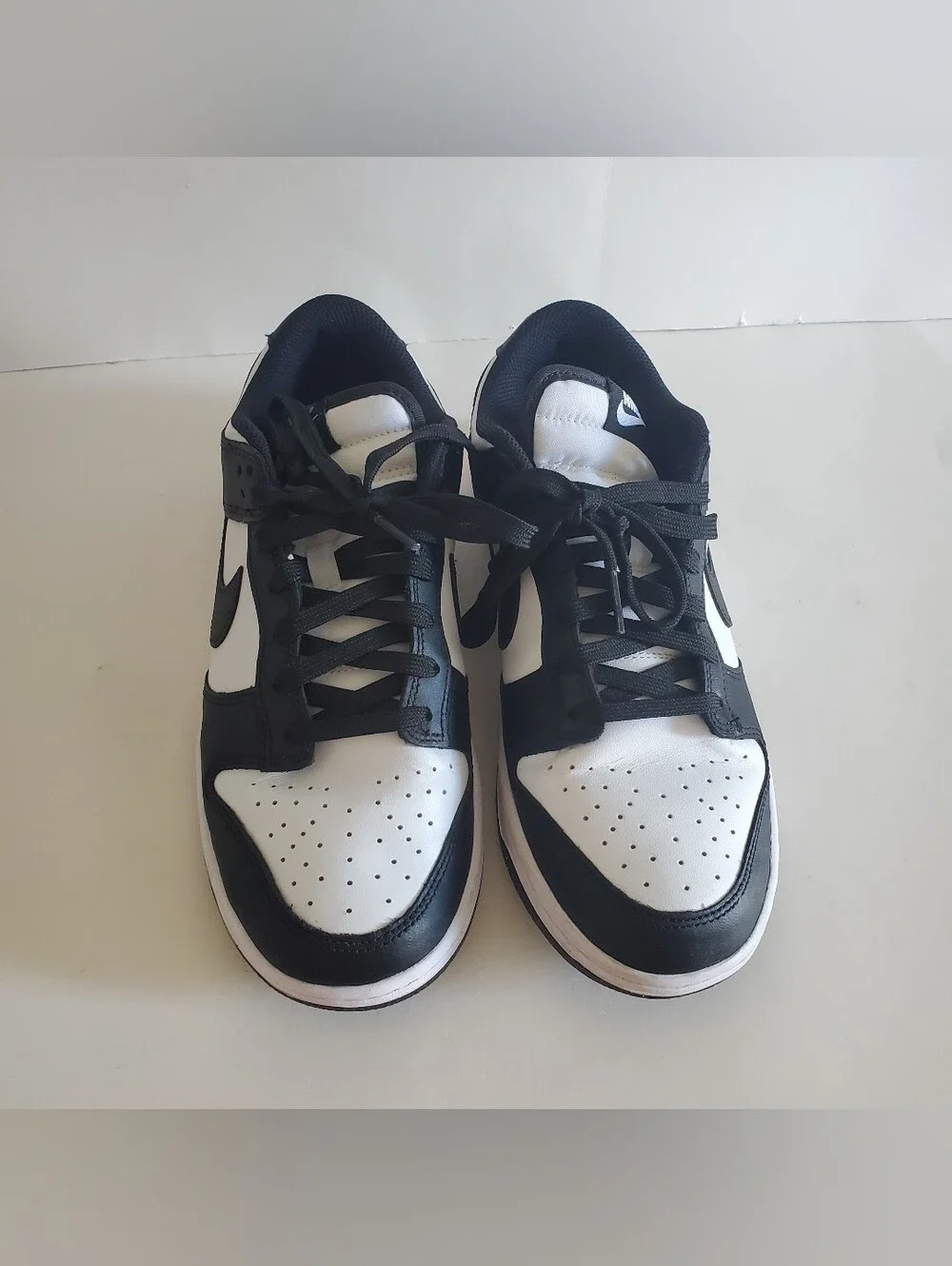 Nike Dunk Low Panda White Black Womens Sneakers  Size 8.5